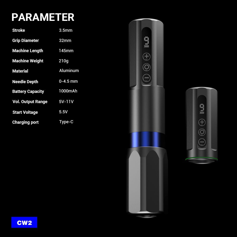 CNC Wireless Tattoo Machine Pen CNC-M-CW2