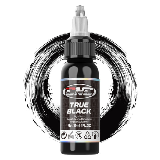 CNC True Black Tattoo Ink Pigment 1oz (30ml)